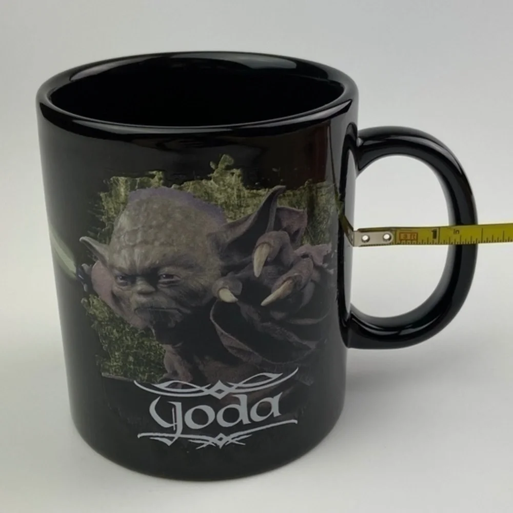 Star Wars‎ Yoda Coffee Mug Cup Black Ceramic 11 oz